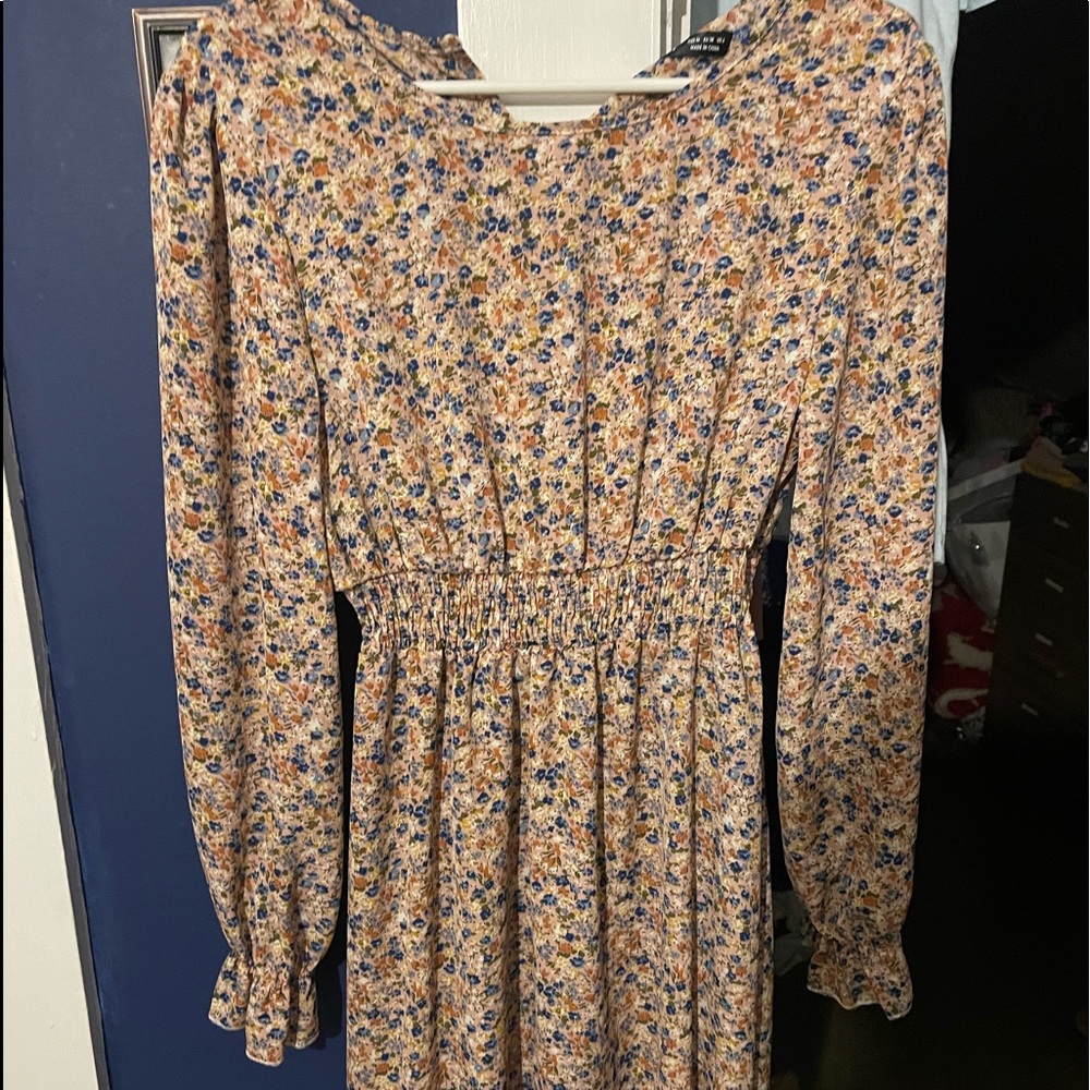 Shein floral fall dress